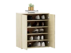 Zapatero roble Sonoma 60x35x70 cm Madera de ingeniería