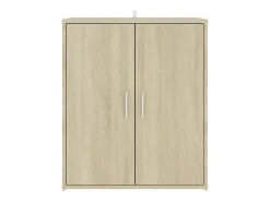 Zapatero roble Sonoma 60x35x70 cm Madera de ingeniería