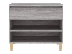 Zapatero Sonoma gris 70x36x60 cm madera de ingeniería