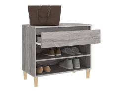 Zapatero Sonoma gris 70x36x60 cm madera de ingeniería