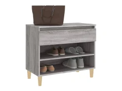 Zapatero Sonoma gris 70x36x60 cm madera de ingeniería