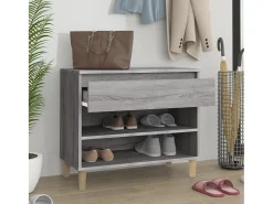 Zapatero Sonoma gris 70x36x60 cm madera de ingeniería