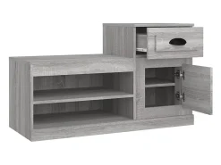 Zapatero Sonoma gris 100x42x60 cm madera de ingeniería