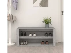 Zapatero Sonoma Gris 100x35x45 cm Madera de Ingeniería