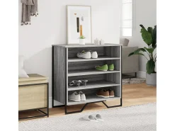 Zapatero Sonoma gris 80x38x78 cm madera de ingeniería