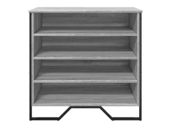 Zapatero Sonoma gris 80x38x78 cm madera de ingeniería