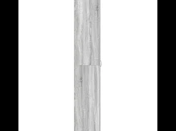 Zapatero Sonoma Gris 80x35,5x180 cm Madera de Ingeniería