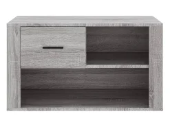 Zapatero Sonoma gris 80x35x45 cm Madera de ingeniería