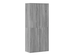 Zapatero Sonoma gris 80x39x178 cm madera de ingeniería