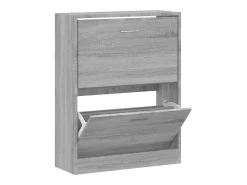 Zapatero Sonoma gris 63x24x81 cm Madera de ingeniería