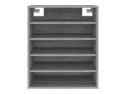 Zapatero Sonoma gris 60x35x70 cm Madera de ingeniería