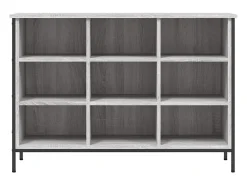 Zapatero Sonoma gris 100x35x70 cm madera de ingeniería