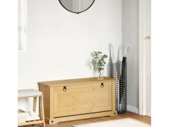 Zapatero 99x32x47 cm madera maciza de pino