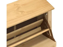 Zapatero 99x32x85 cm madera maciza de pino