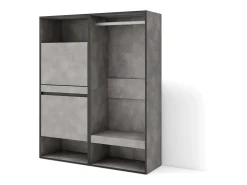 Zapatero, 120x35x145cm, Dormitorio, habitación, Vestidor abierto, Cemento