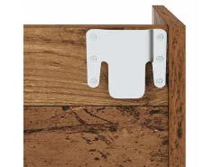 Zapateros de pared 2 uds Madera vieja 60x18x60 cm
