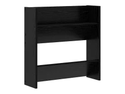 Zapateros de pared 2 uds Roble negro 60 x 18 x 60 cm