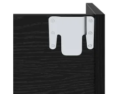 Zapateros de pared 2 uds Roble negro 60 x 18 x 60 cm
