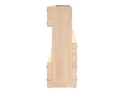 Zapateros de pared 2 uds 110x9x23 cm Pino macizo
