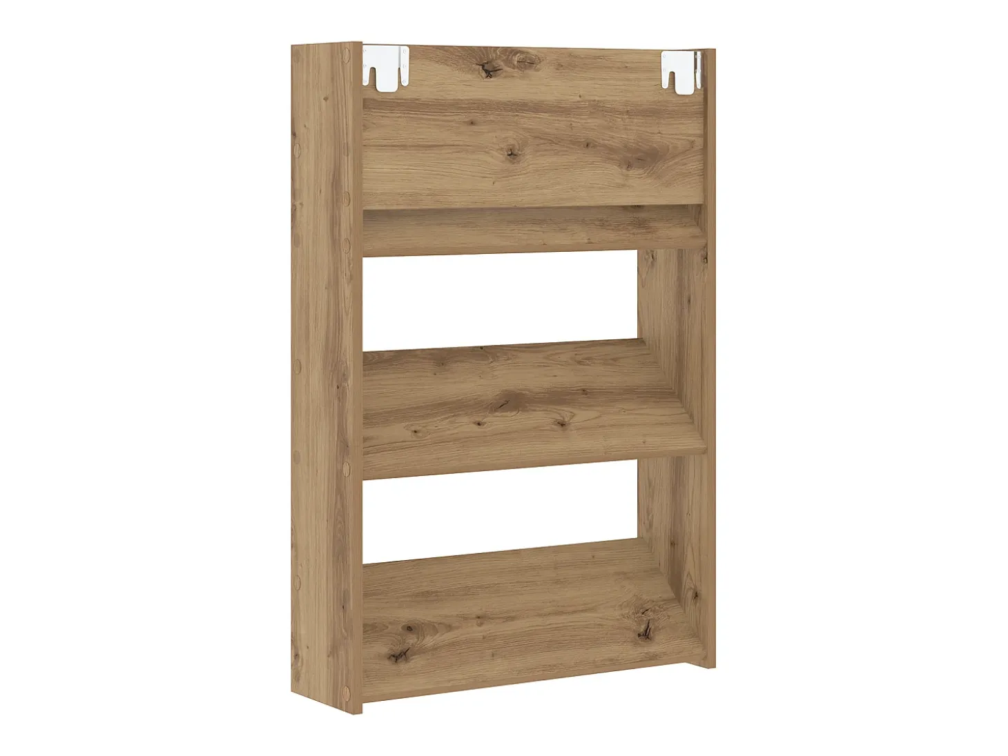Zapateros de pared con balda Otros 2 piezas roble artesanal
