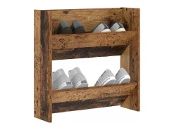 Zapateros de pared Madera vieja 60 x 18 x 60 cm