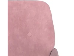 Zarina Sillón de terciopelo rosa 62x79x79 cm