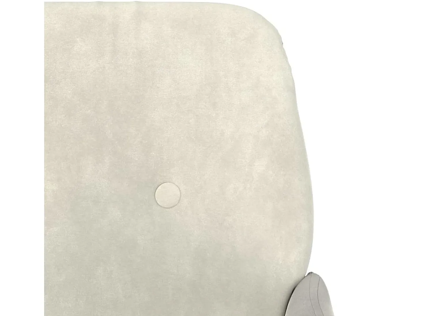 Zarina Sillón de terciopelo crema 62x79x79 cm