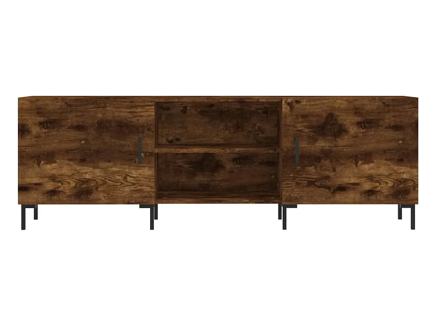 Zendra Mueble de TV madera de ingeniería roble ahumado 150x30x50 cm