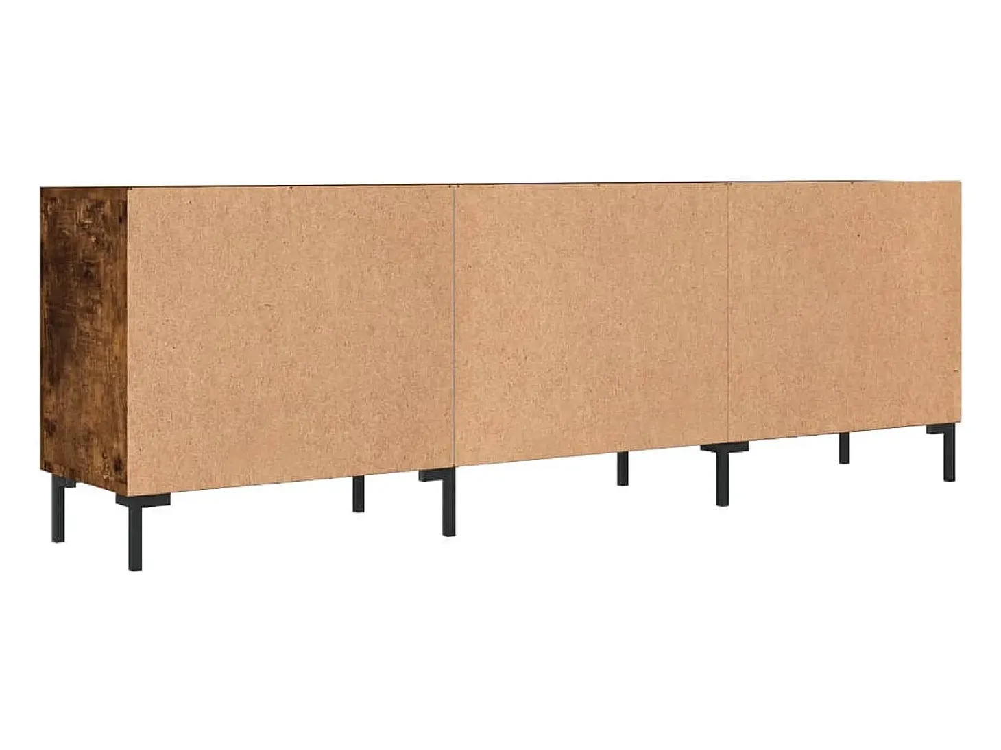 Zendra Mueble de TV madera de ingeniería roble ahumado 150x30x50 cm