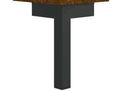 Zendra Mueble de TV madera de ingeniería roble ahumado 150x30x50 cm