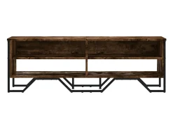 Zylar Mueble de TV madera de ingeniería roble ahumado 122x34x41 cm
